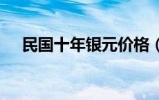 民国十年银元价格（2024年05月17日）