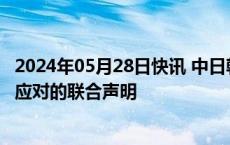 2024年05月28日快讯 中日韩关于未来大流行病预防 准备和应对的联合声明