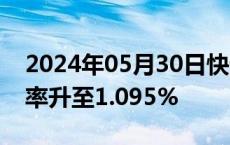 2024年05月30日快讯 日本10年期国债收益率升至1.095%