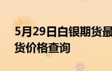 5月29日白银期货最新行情如何 今日白银期货价格查询