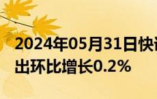 2024年05月31日快讯 美国4月份个人消费支出环比增长0.2%