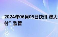 2024年06月05日快讯 澳大利亚出台法律，收紧对“先买后付”监管