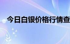 今日白银价格行情查询（2024年6月6日）