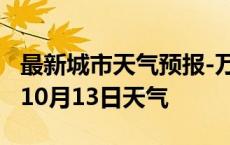 最新城市天气预报-万宁天气预报万宁2024年10月13日天气