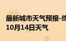 最新城市天气预报-绵阳天气预报绵阳2024年10月14日天气