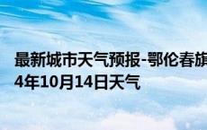 最新城市天气预报-鄂伦春旗天气预报呼伦贝尔鄂伦春旗2024年10月14日天气