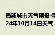 最新城市天气预报-翠屏天气预报宜宾翠屏2024年10月14日天气