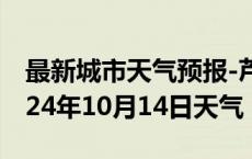 最新城市天气预报-芦山天气预报雅安芦山2024年10月14日天气