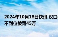 2024年10月18日快讯 汉口银行鄂州分行因项目资本金审查不到位被罚45万