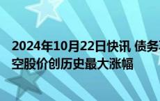 2024年10月22日快讯 债务再融资期限延长两个月，精神航空股价创历史最大涨幅