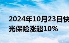 2024年10月23日快讯 港股大金融走强，阳光保险涨超10%