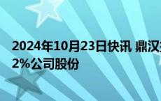 2024年10月23日快讯 鼎汉技术：董事长顾庆伟拟减持不超2%公司股份