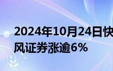 2024年10月24日快讯 券商股局部拉升，天风证券涨逾6%