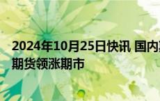 2024年10月25日快讯 国内期货主力合约涨跌不一，黑色系期货领涨期市