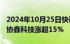 2024年10月25日快讯 港股光伏股涨幅居前，协鑫科技涨超15%