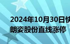 2024年10月30日快讯 医美概念快速拉升，朗姿股份直线涨停